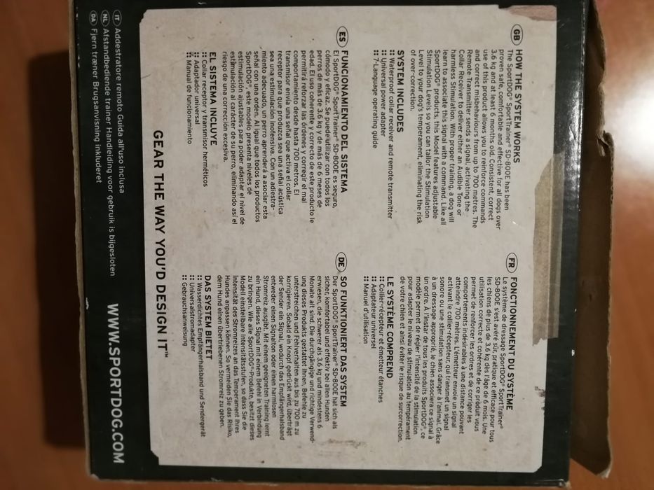 Coleira de ensino para cão