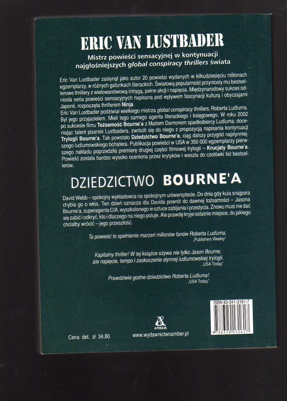 Dziedzictwo Bourne'a - Eric van Lustbader