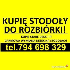 Wymienię stare deski na nowe stodola stodoly rozbiórka rozbiórki deska