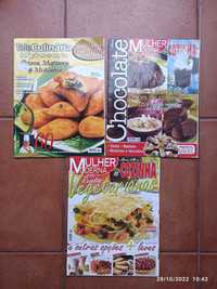 Lote 3 revistas culinária