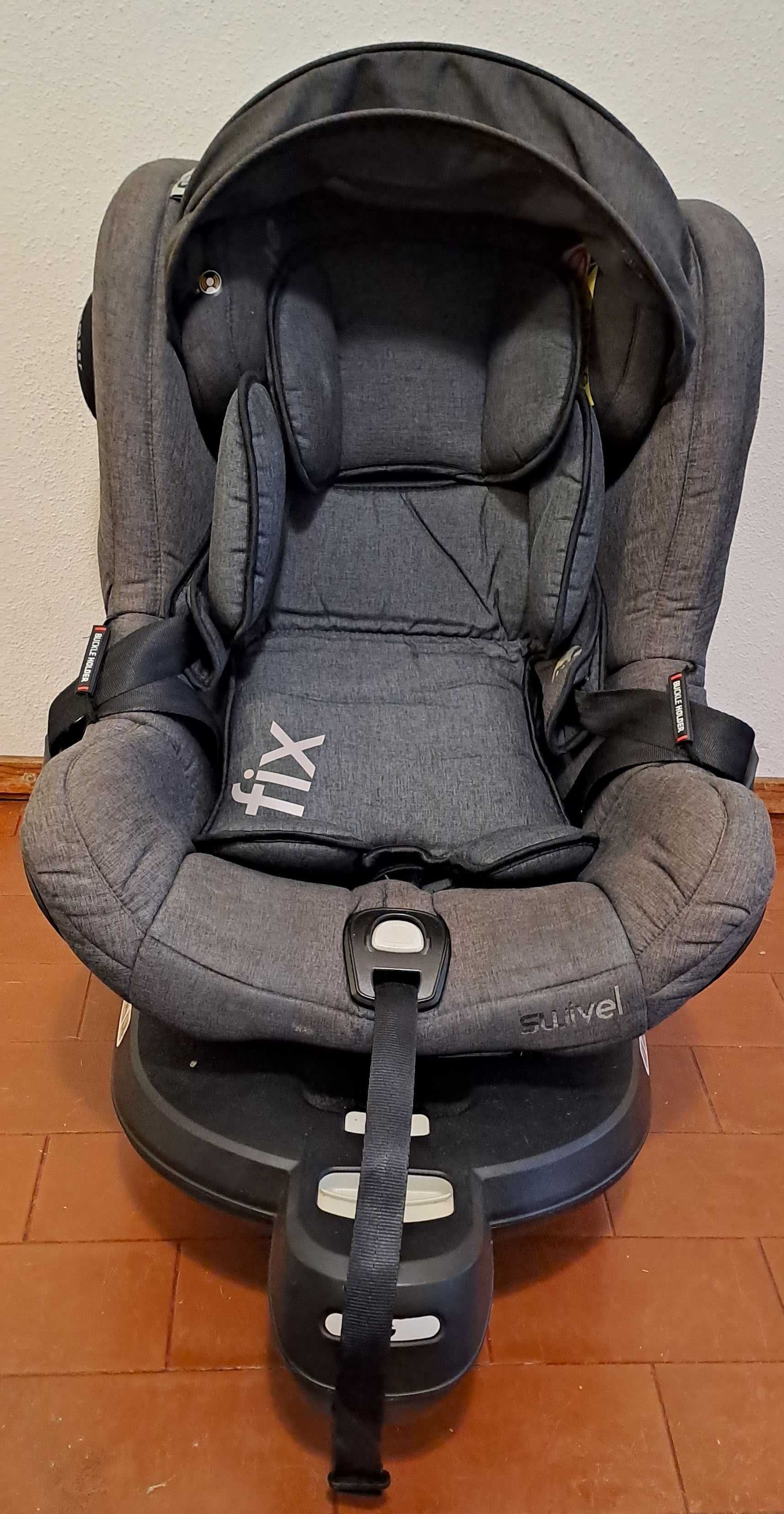 MS Cadeira Auto Swivel 360 Rotative Isofix 1 Black/Grey