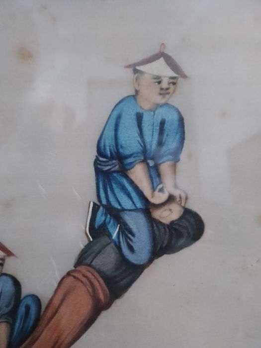 Pintura oriental sobre papel