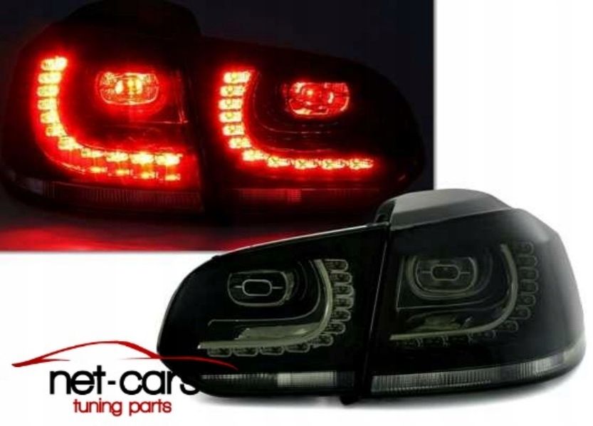 Lampy tylne tył VW GOLF 6 VI R32 R20 LED Diodowe dymione