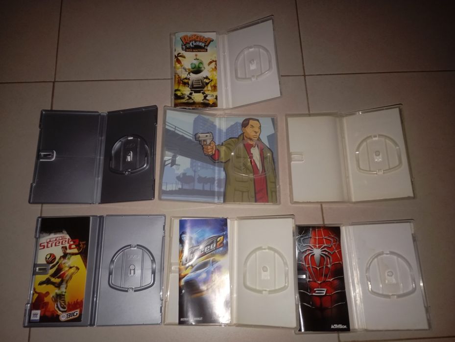 7 caixas jogos psp
