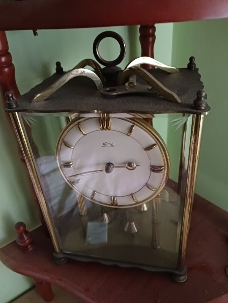 Wielki kolekcjonerski zegar roczniak Koma Germany roczny szkło mosiądz
