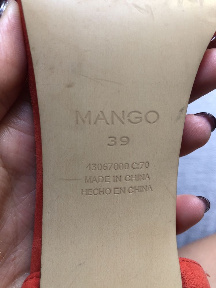 Sandały szpilki Mango