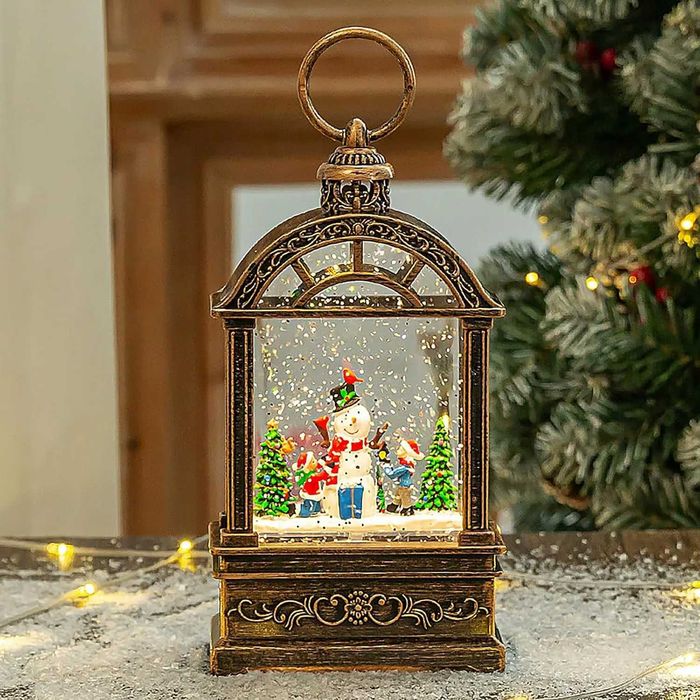 Новорічний музичний нічник Санта/Санта на олені/Сніговик та ялинк