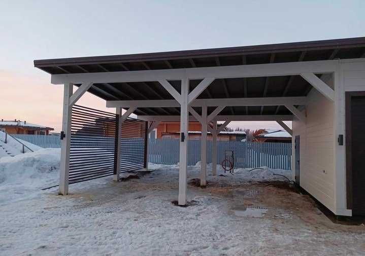 Навіси для авто тераси хозблоки