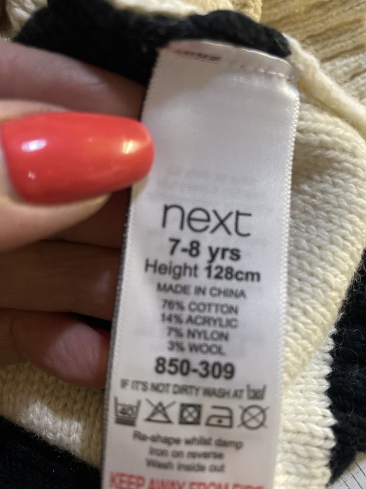 Новые свитер и шорты «next» на девочку 6-8 лет