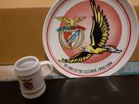 Prato e caneca Sport Lisboa e Benfica