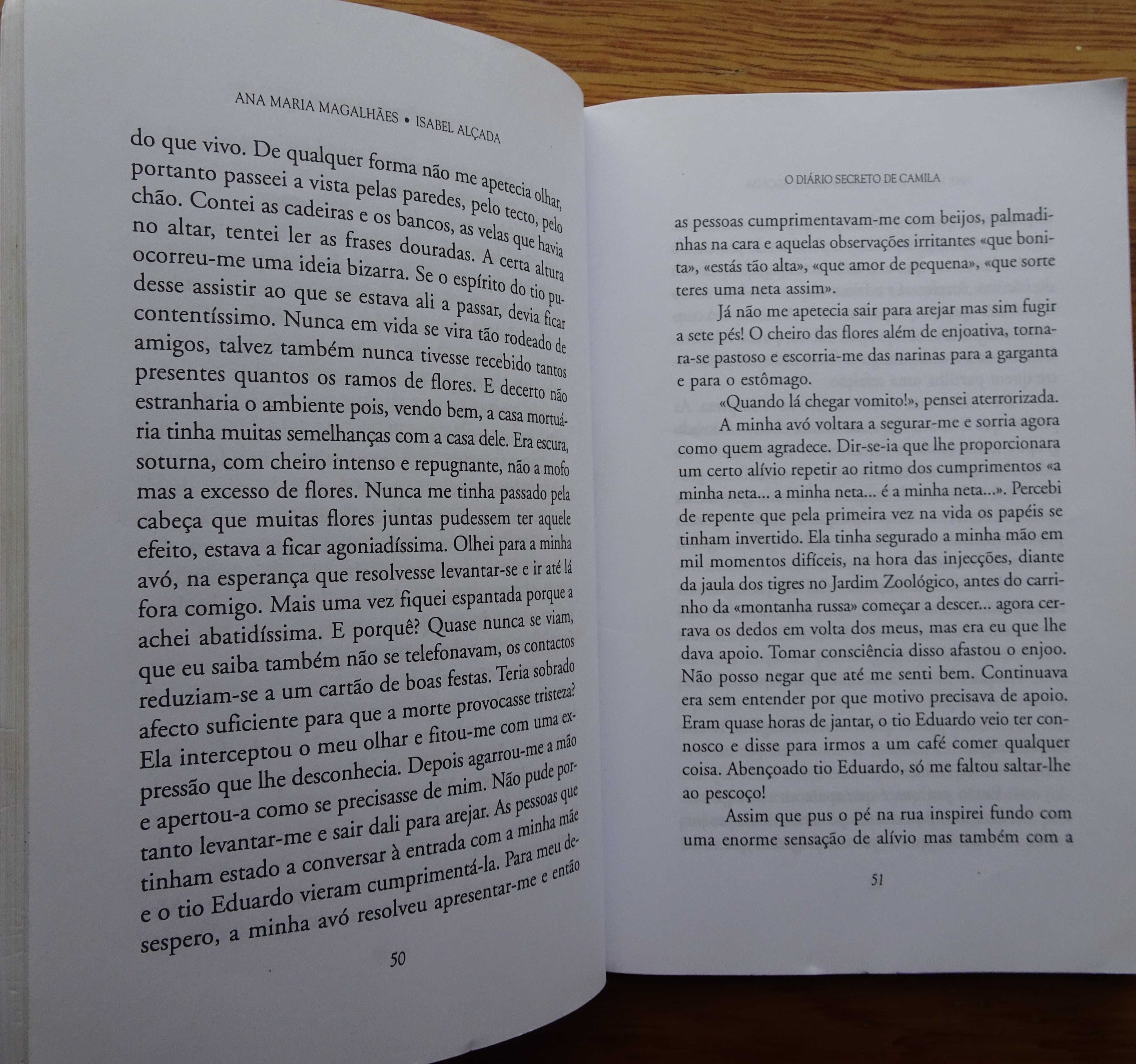 Diário Secreto de Camila de Ana Maria Magalhães e Isabel Alçada