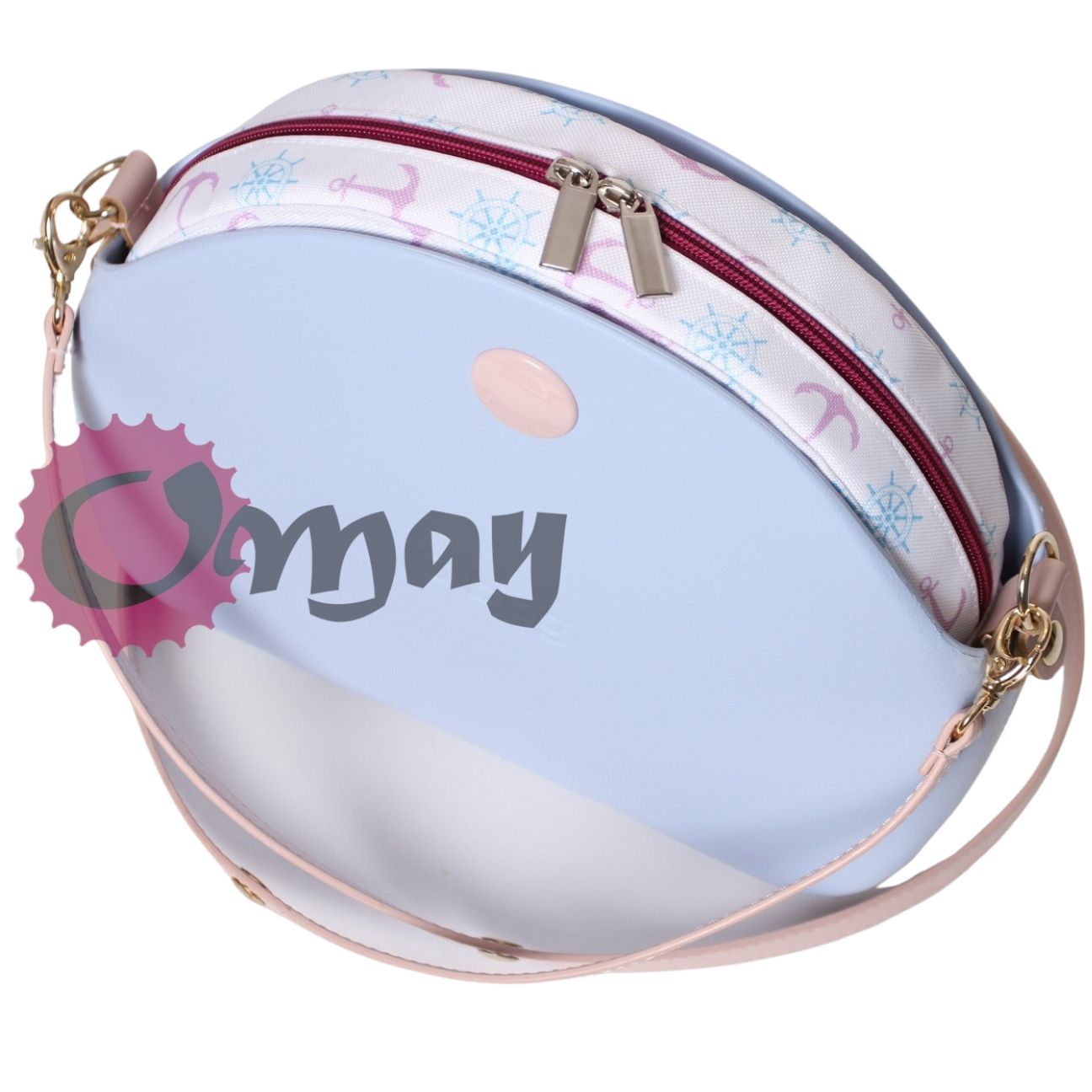 organizer do OBAG MOON LIGHT kotwice róż sangria 2kieszenie wkład OMAY