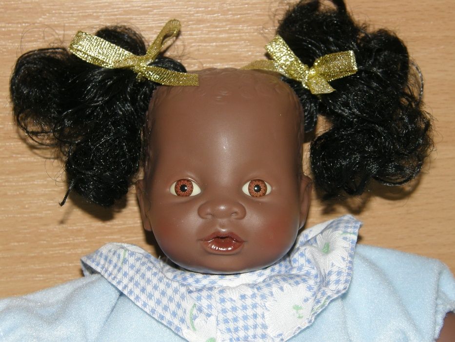 Коллекционная кукла с клеймом темнокожая лялька вінтаж колекційна