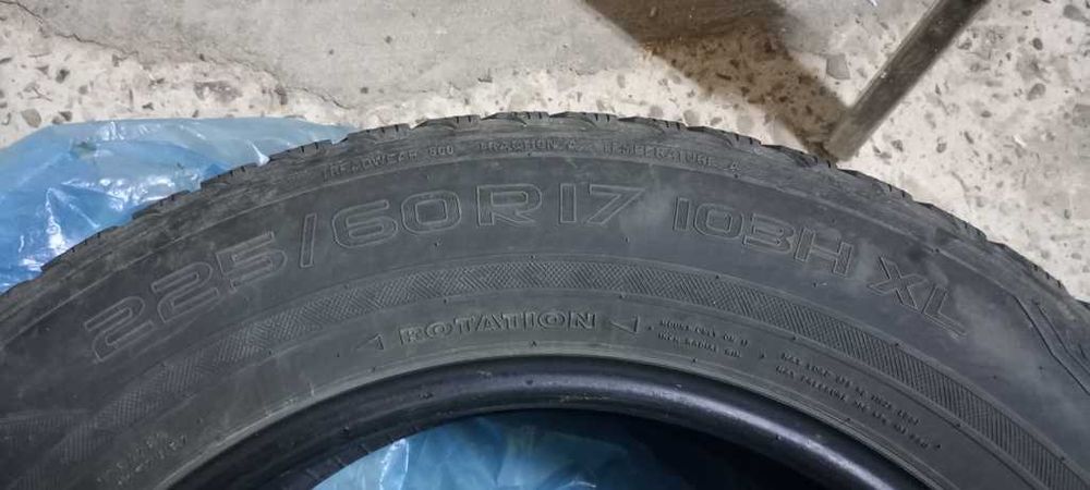 Opony zimowe 225/60/17  komplet używane tylko do końca miesiąca