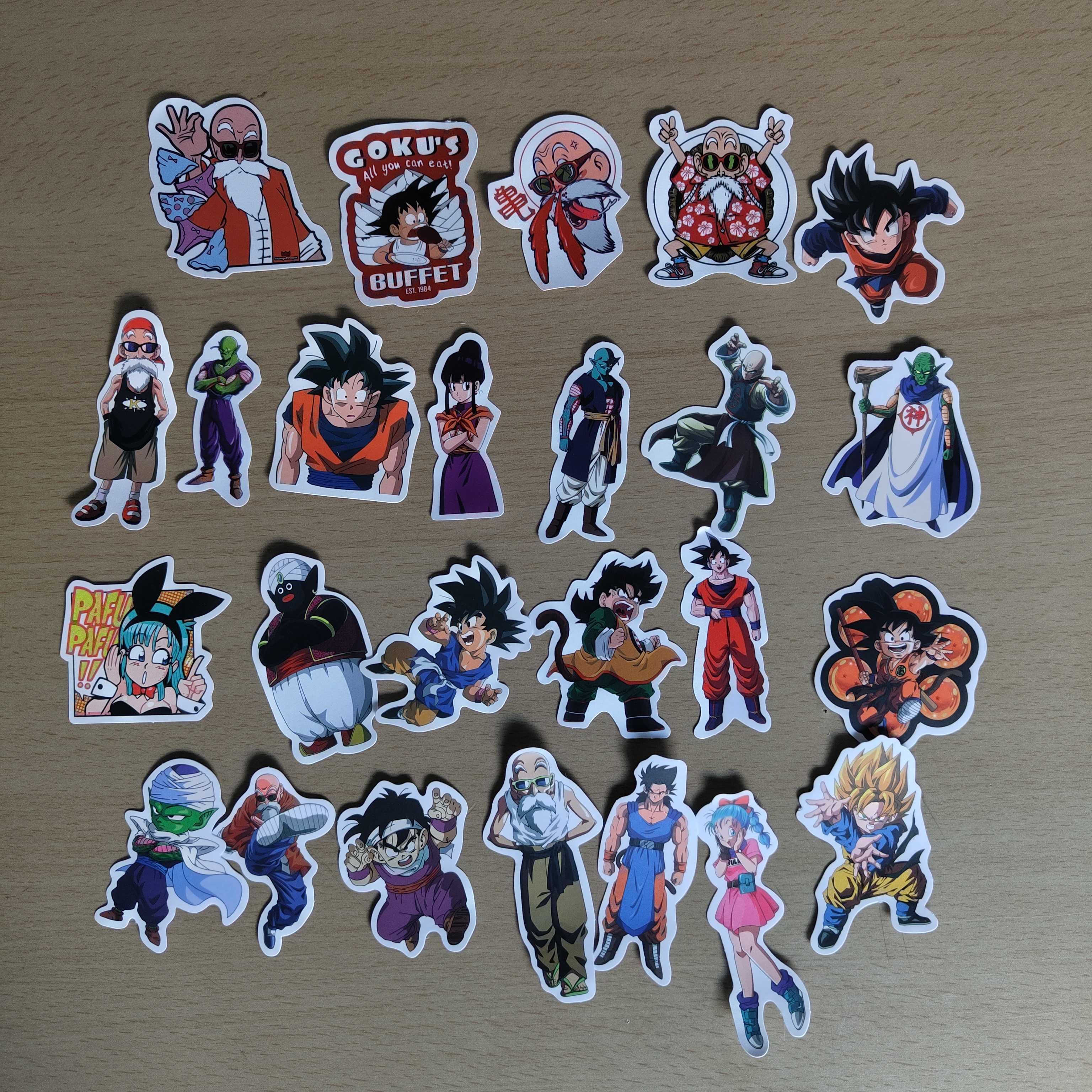 100 Stickers Autocolantes Dragon Ball