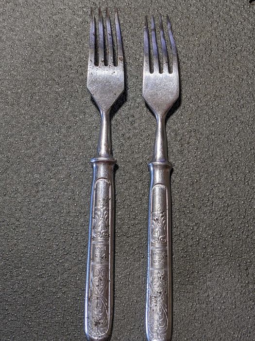 Вилка 2 шт. 50-е годы клеймо завод «Звезда» Беляйково СССР