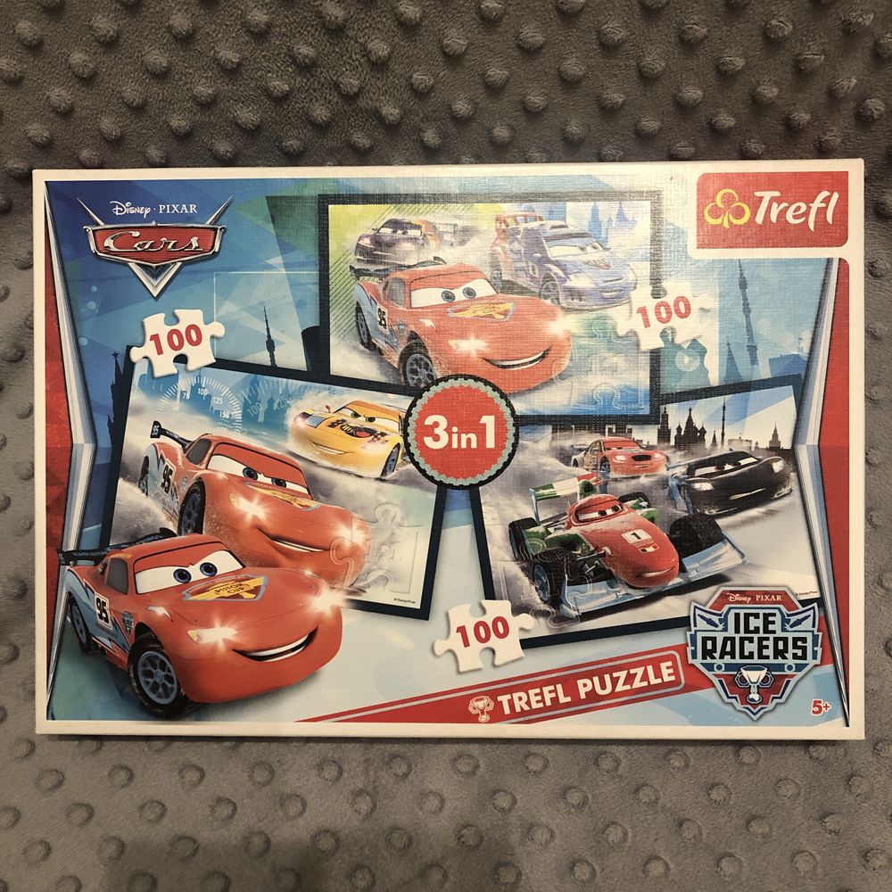 Zestaw puzzli Cars Zygzak Clementoni Trefl i teczka