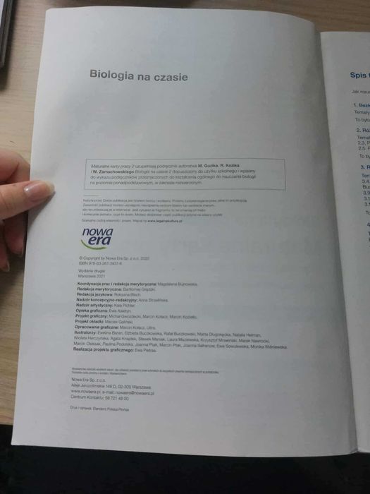 Biologia na czasie 2 maturalne karty pracy zakres rozszerzony