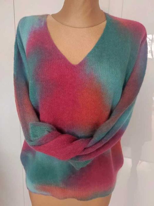 - Terre Bleue - Sweter multicolor r. L / XL