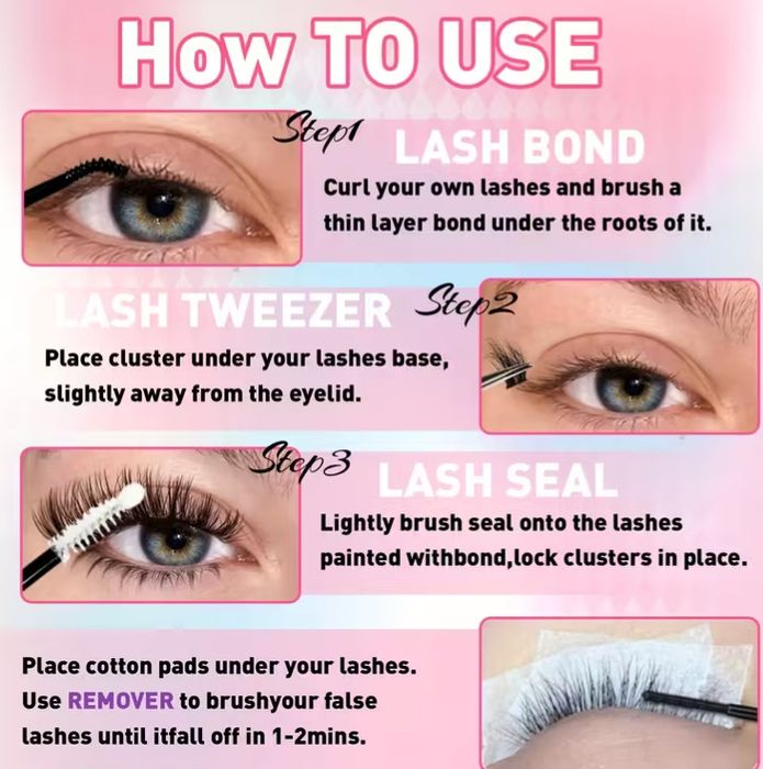 накладні вії для самонарощення 30D