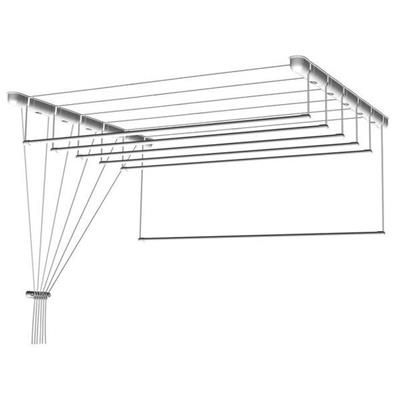 Suszarka sufitowa 4 pręty 130x39,5cm fi13 biała