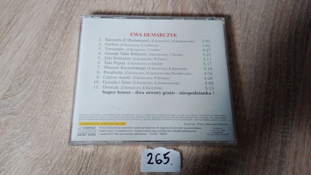 Ewa Demarczyk - Piosenki 2000 CD. 265.