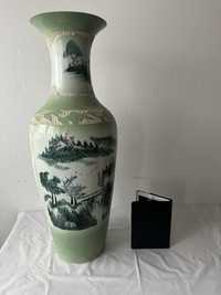Wazon waza porcelana Chińska Jingdezhen ok 1m wys 30cm reczna robota