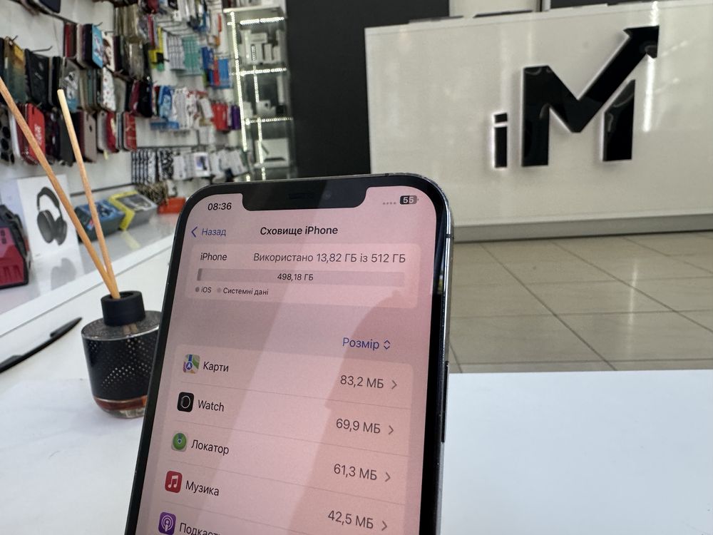 iPhone 12 Pro Max 512Gb Graphite 100% Батарея 9/10 без проблем 469€