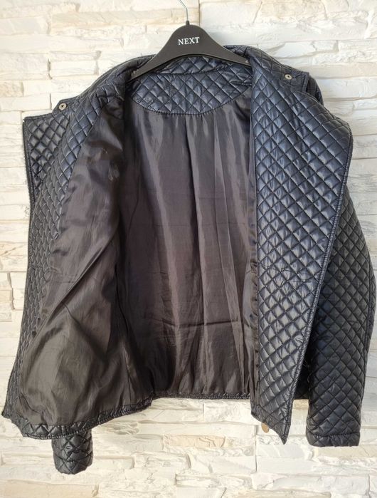 Kurtka Ramoneska Pikowana Czarna S