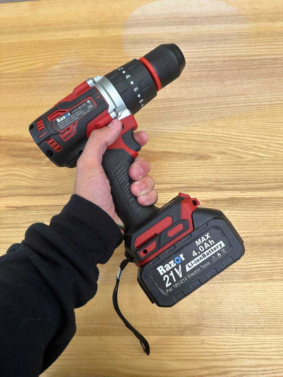 Безщітковий Шуруповерт 90Nm Razor BLS 001 – Потужний і надійний +Удар