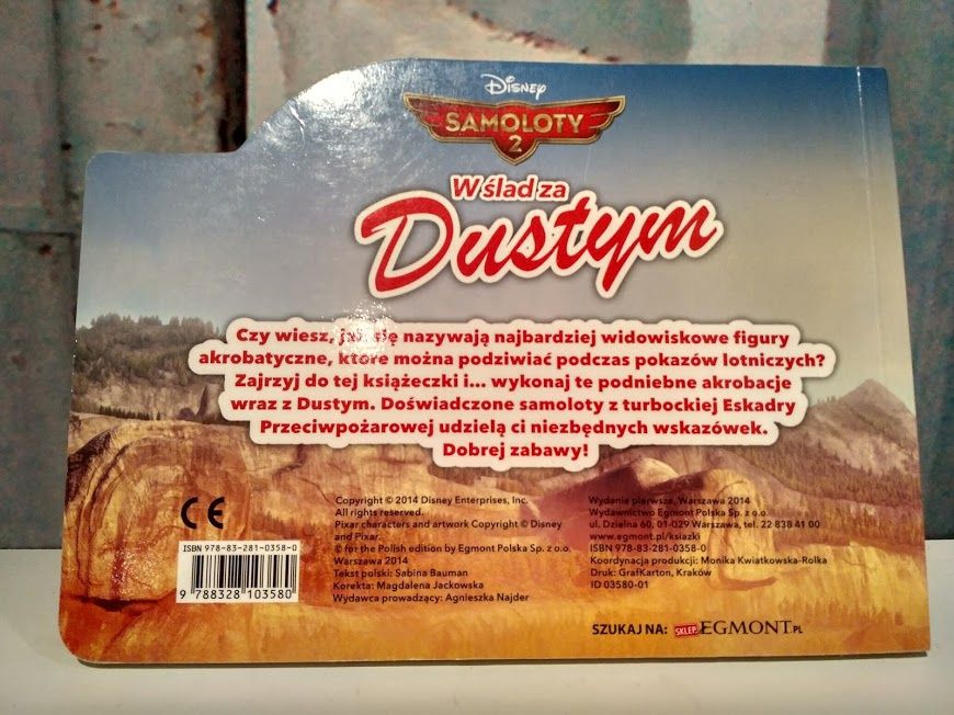 Książka dla dzieci Disney Samoloty