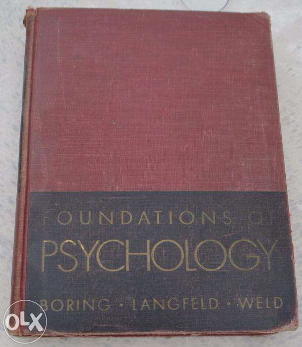 Foundations of Psychology Boring Langfeld Weld 1948 / 1953