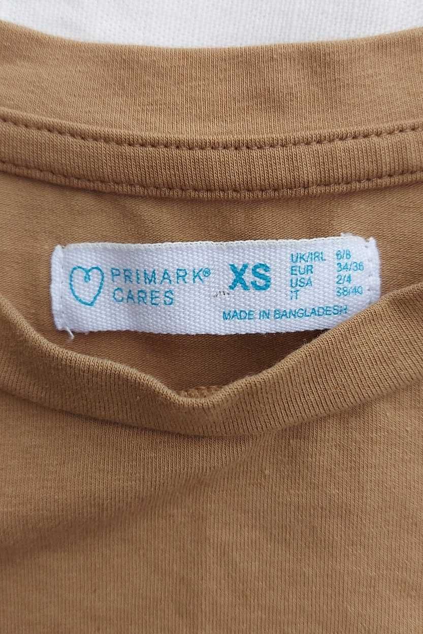 XS S body primark karmelowe beżowe cappucino basic total look