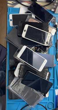 Lote Peças Telemoveis - Ecrãs, frames, bateria (Iphone, Huawei, etc)