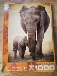 Puzzle Eurographics 1000 Elephant and baby