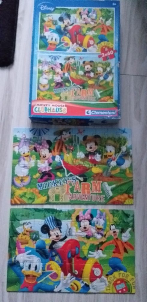 Puzzle Myszka Miki 2x60