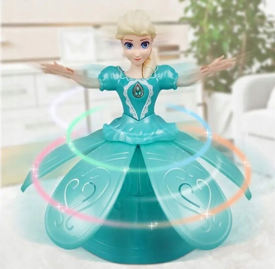 Interaktywna tańczącą grająca lampka projektor Elsa Frozen Kraina Lodu