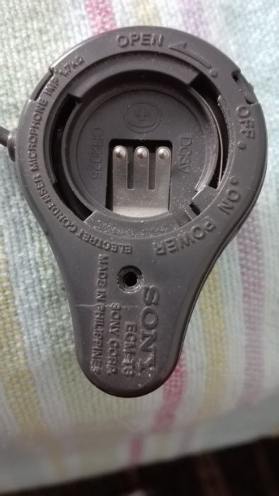 Microfone de lapela da Sony