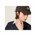 Кепка Miu Miu Denim Baseball Cap Dark Brown/Iris