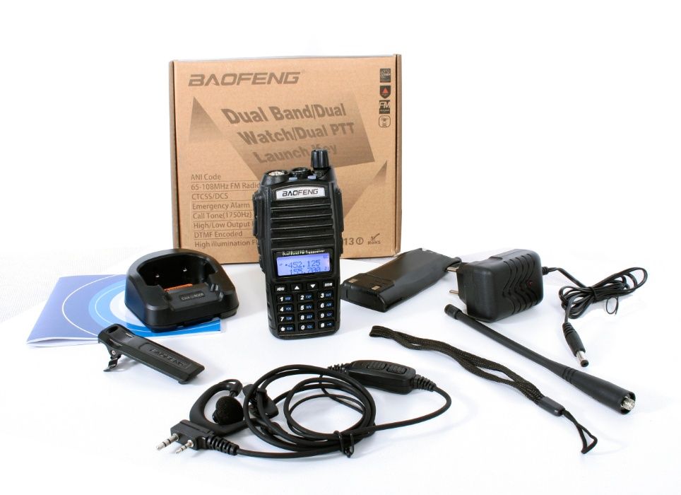 Baofeng UV82 HT 5W  Radio SKANER POLICJA POGOTOWIE Rozblokowany!