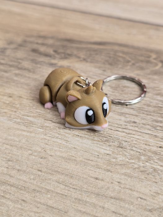 Breloczek Chomika 3d - Brelok Druk3d fidget Keychain