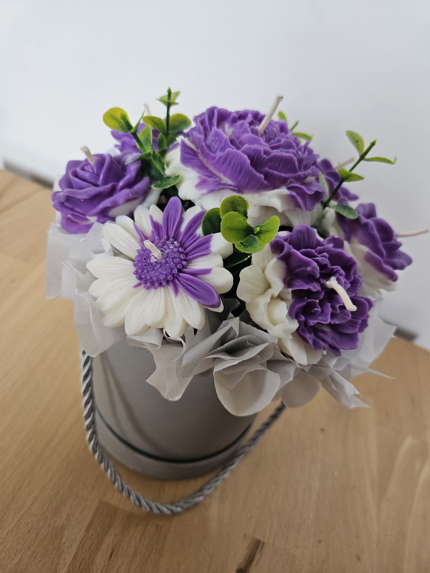 Flowerbox ze swiec sojowych