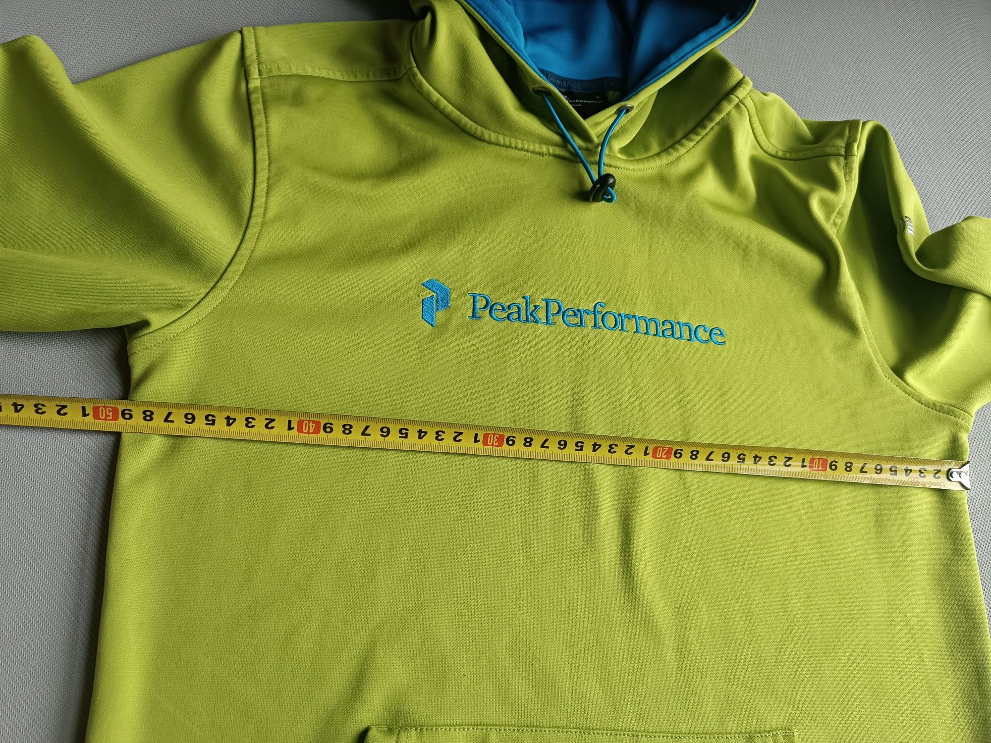 Peak Performance bluza z kapturem M zielona niebieska męska
