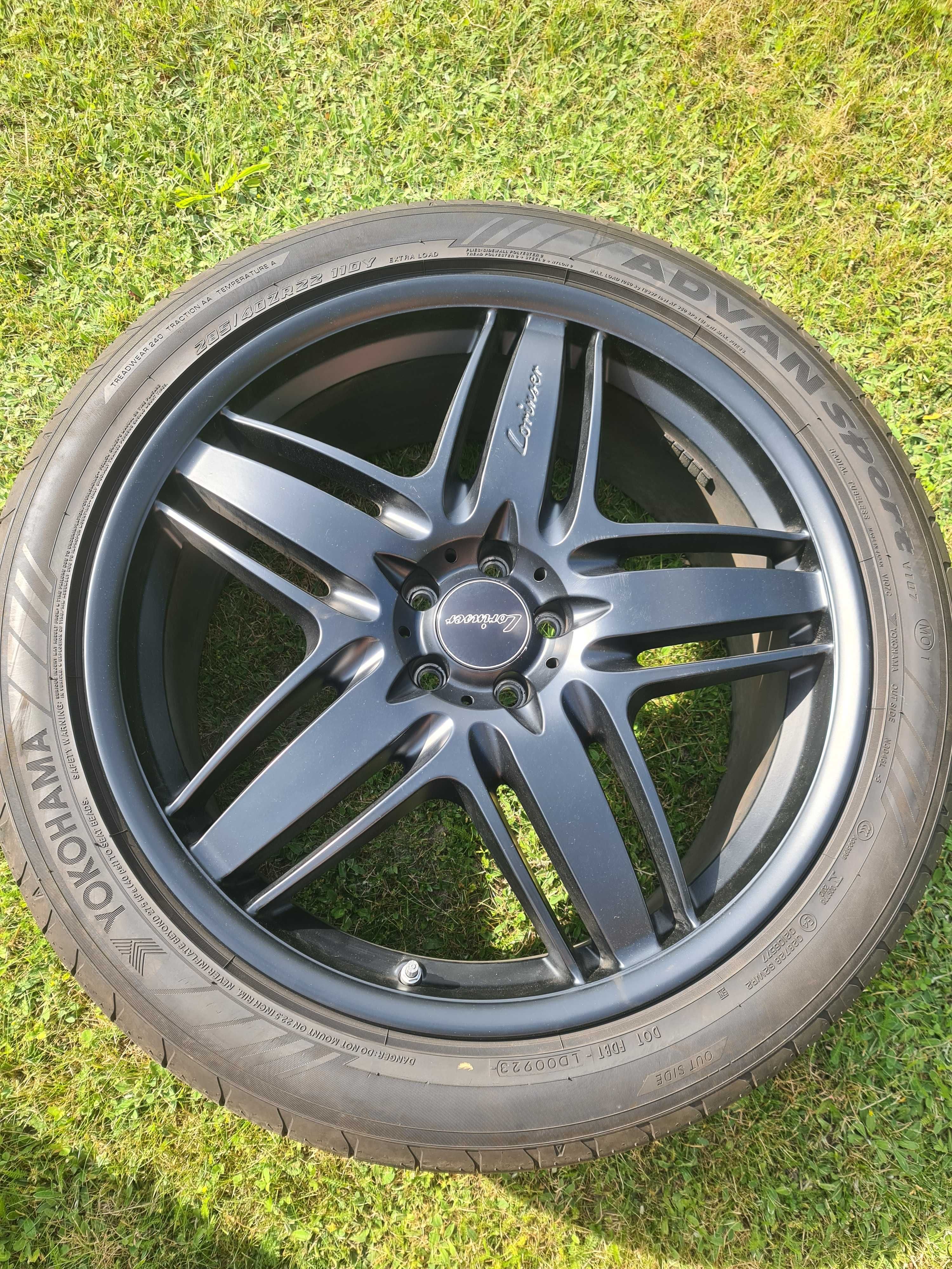 Koła Felgi Opony Lorinser RS9 285/40r22 AMG Brabus sq8 gklasa w465 EQS