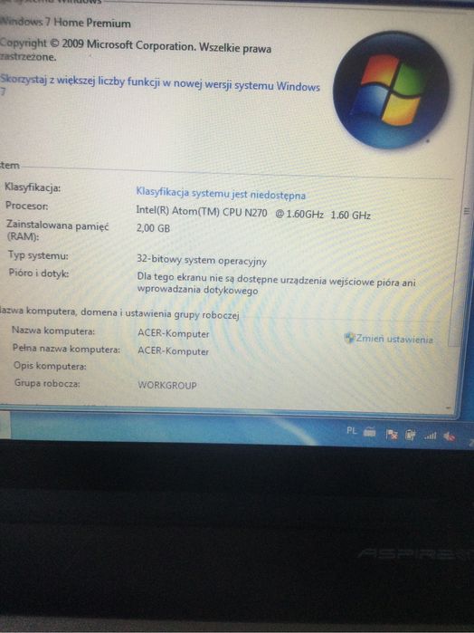 Acer aspire one 10 cali modem 3g DZWONIĆ