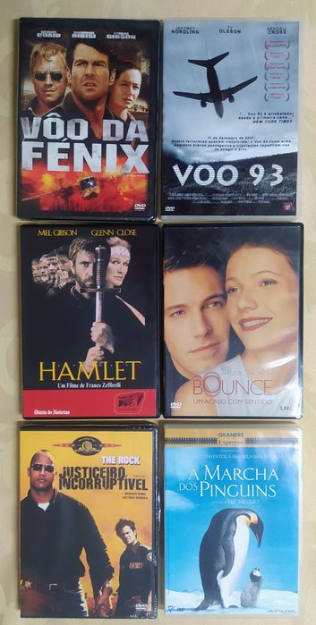 DVDs vários - em pack ou individual - preços variados