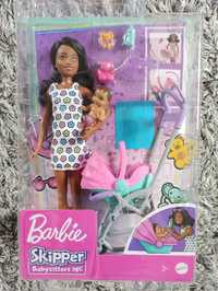 Barbie Skipper Klub Opiekunek Zestaw z wózkiem + lalki