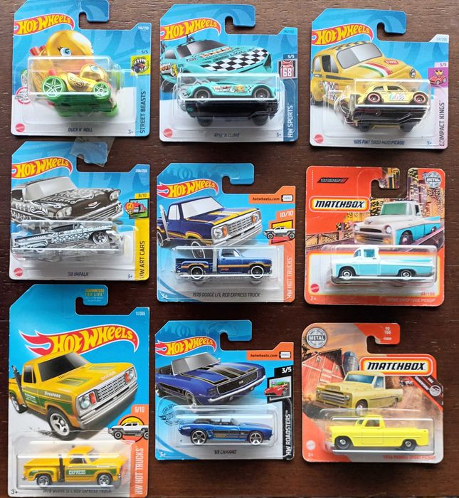Hot Wheels Novos. Vários, Mainline. Escala 1/64