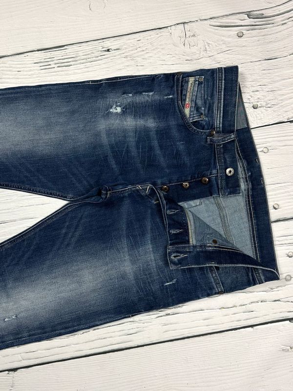 Diesel Tepphar Jeansy Rurki Męskie Spodnie Skinny Fit Logowane r. W31