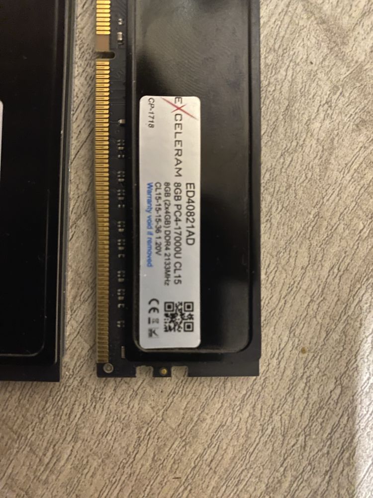 Exceleram ddr4 8 gb